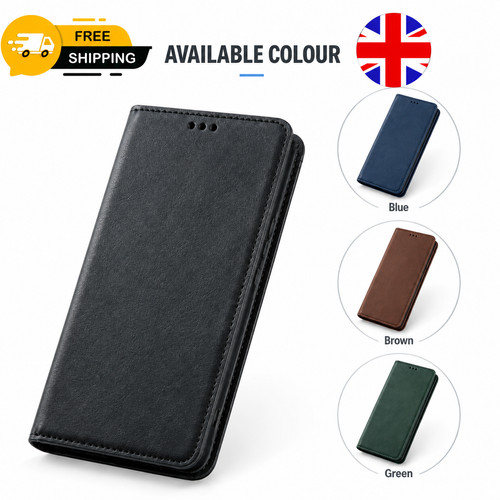 Leather flip wallet case - wallet,