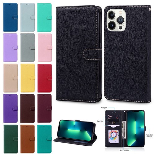 Candy leather wallet phone - leather,
