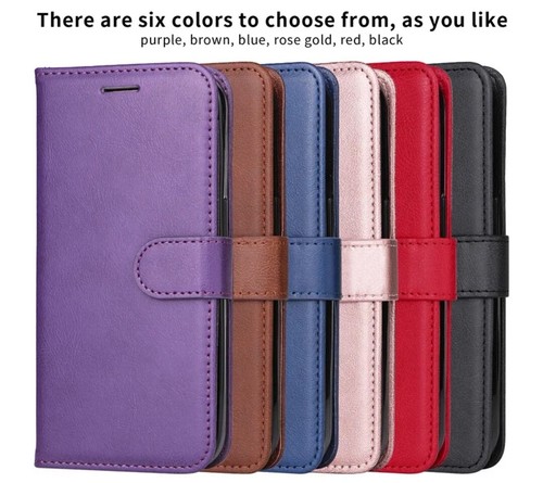 Leather flip card wallet - leather,