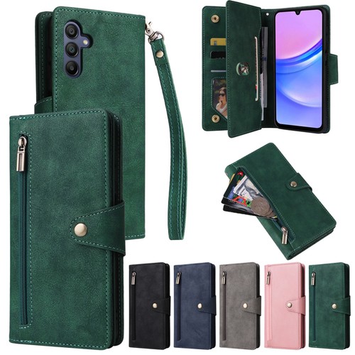 Zip wallet case strap - case, leather