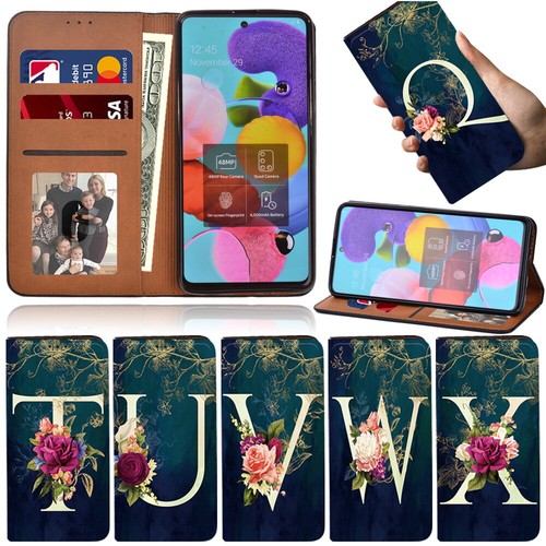Leather phone wallet cover - leather,