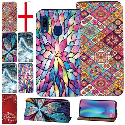 Printed leather phone stand - pu,