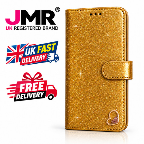 Samsung gold glitter flip - gold,